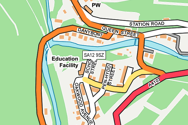 SA12 9SZ map - OS OpenMap – Local (Ordnance Survey) SA12 9SZ map - OS OpenMap – Local (Ordnance Survey)