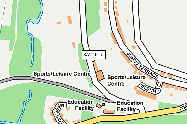 SA12 9UU map - OS OpenMap – Local (Ordnance Survey) SA12 9UU map - OS OpenMap – Local (Ordnance Survey)