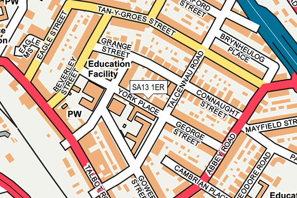SA13 1ER map - OS OpenMap – Local (Ordnance Survey) SA13 1ER map - OS OpenMap – Local (Ordnance Survey)