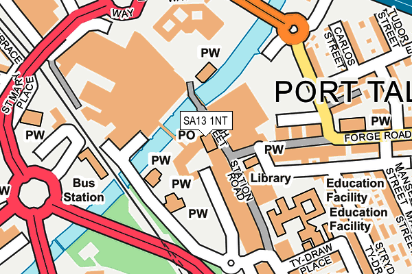 SA13 1NT map - OS OpenMap – Local (Ordnance Survey) SA13 1NT map - OS OpenMap – Local (Ordnance Survey)