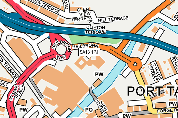 SA13 1PJ map - OS OpenMap – Local (Ordnance Survey) SA13 1PJ map - OS OpenMap – Local (Ordnance Survey)