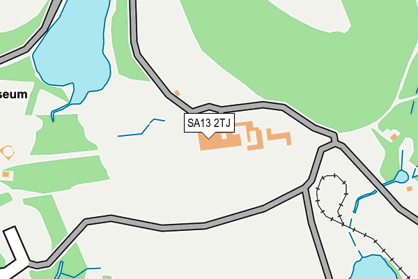 SA13 2TJ map - OS OpenMap – Local (Ordnance Survey) SA13 2TJ map - OS OpenMap – Local (Ordnance Survey)