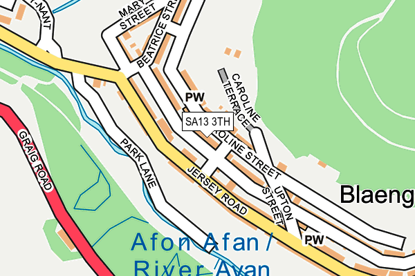 SA13 3TH map - OS OpenMap – Local (Ordnance Survey) SA13 3TH map - OS OpenMap – Local (Ordnance Survey)
