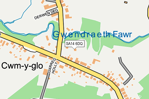 SA14 6DQ map - OS OpenMap – Local (Ordnance Survey) SA14 6DQ map - OS OpenMap – Local (Ordnance Survey)