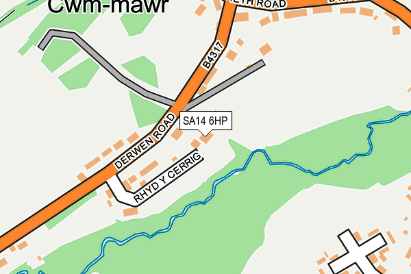 SA14 6HP map - OS OpenMap – Local (Ordnance Survey) SA14 6HP map - OS OpenMap – Local (Ordnance Survey)