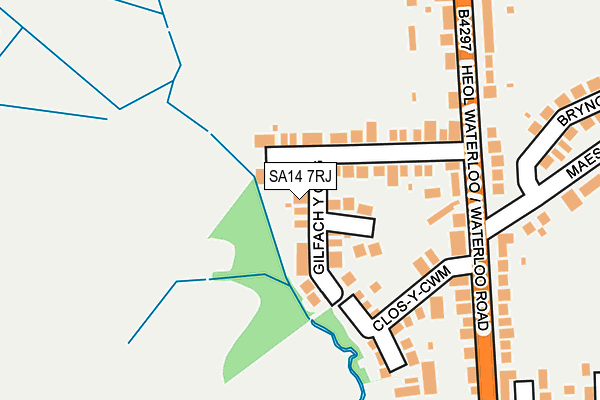 SA14 7RJ map - OS OpenMap – Local (Ordnance Survey) SA14 7RJ map - OS OpenMap – Local (Ordnance Survey)