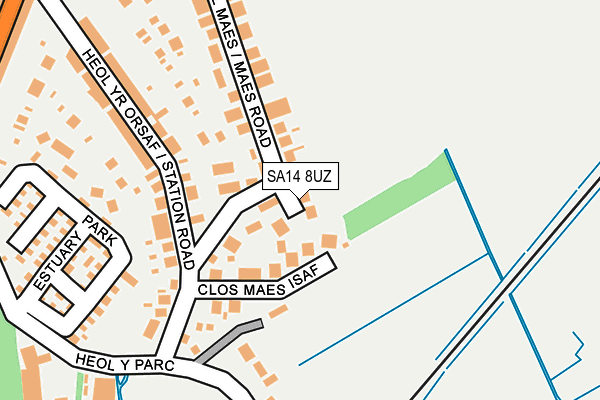 SA14 8UZ map - OS OpenMap – Local (Ordnance Survey) SA14 8UZ map - OS OpenMap – Local (Ordnance Survey)