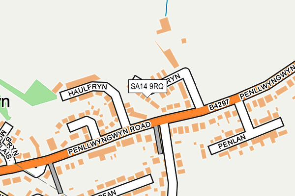 SA14 9RQ map - OS OpenMap – Local (Ordnance Survey) SA14 9RQ map - OS OpenMap – Local (Ordnance Survey)