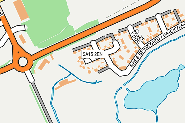 SA15 2EN map - OS OpenMap – Local (Ordnance Survey) SA15 2EN map - OS OpenMap – Local (Ordnance Survey)