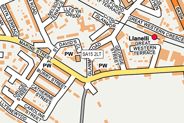 SA15 2LT map - OS OpenMap – Local (Ordnance Survey) SA15 2LT map - OS OpenMap – Local (Ordnance Survey)