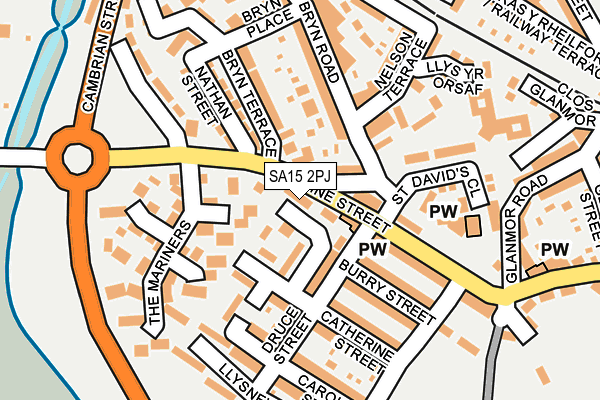 SA15 2PJ map - OS OpenMap – Local (Ordnance Survey) SA15 2PJ map - OS OpenMap – Local (Ordnance Survey)