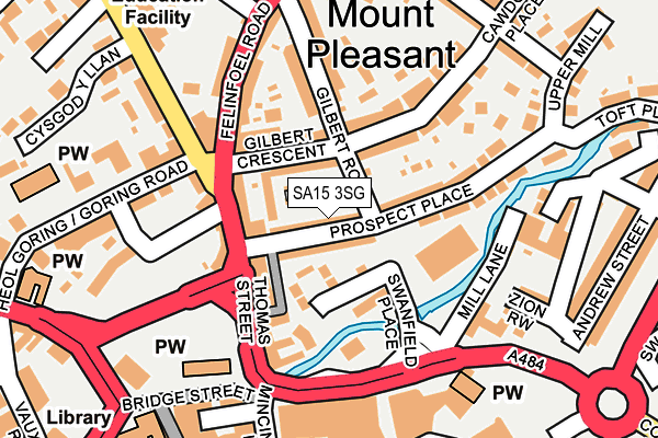 SA15 3SG map - OS OpenMap – Local (Ordnance Survey) SA15 3SG map - OS OpenMap – Local (Ordnance Survey)