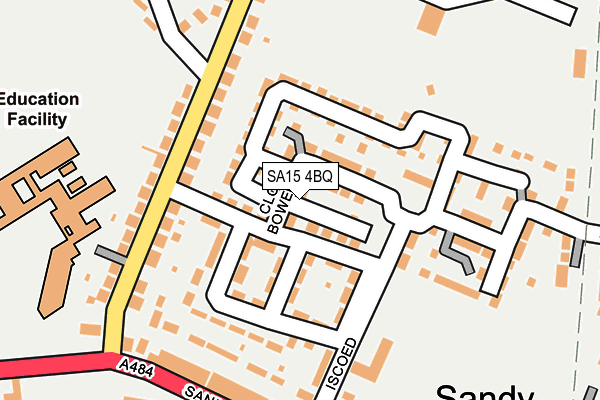 SA15 4BQ map - OS OpenMap – Local (Ordnance Survey) SA15 4BQ map - OS OpenMap – Local (Ordnance Survey)