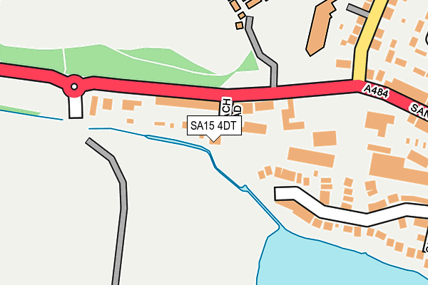 SA15 4DT map - OS OpenMap – Local (Ordnance Survey) SA15 4DT map - OS OpenMap – Local (Ordnance Survey)