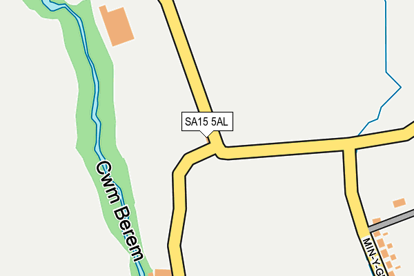 SA15 5AL map - OS OpenMap – Local (Ordnance Survey) SA15 5AL map - OS OpenMap – Local (Ordnance Survey)