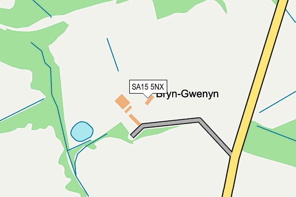 SA15 5NX map - OS OpenMap – Local (Ordnance Survey) SA15 5NX map - OS OpenMap – Local (Ordnance Survey)