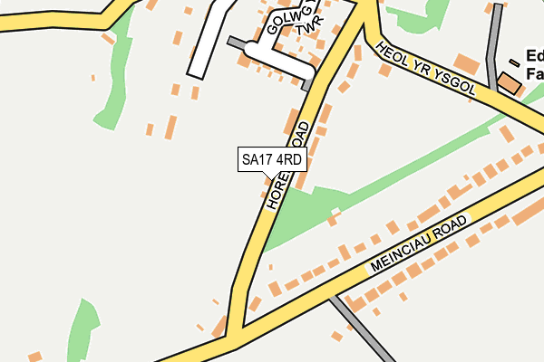 SA17 4RD map - OS OpenMap – Local (Ordnance Survey) SA17 4RD map - OS OpenMap – Local (Ordnance Survey)