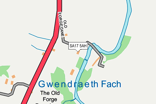 SA17 5AH map - OS OpenMap – Local (Ordnance Survey) SA17 5AH map - OS OpenMap – Local (Ordnance Survey)