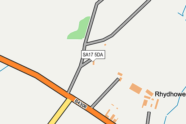 SA17 5DA map - OS OpenMap – Local (Ordnance Survey) SA17 5DA map - OS OpenMap – Local (Ordnance Survey)