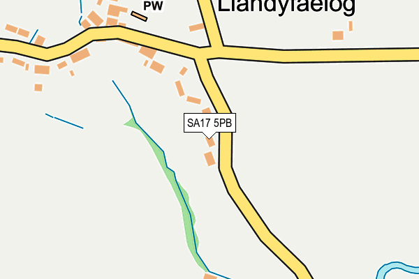 SA17 5PB map - OS OpenMap – Local (Ordnance Survey) SA17 5PB map - OS OpenMap – Local (Ordnance Survey)