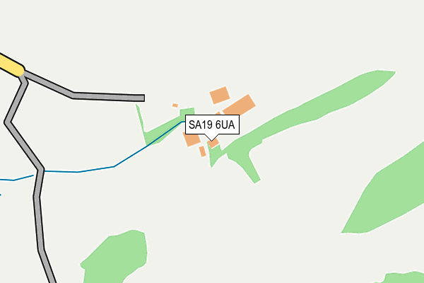 SA19 6UA map - OS OpenMap – Local (Ordnance Survey) SA19 6UA map - OS OpenMap – Local (Ordnance Survey)