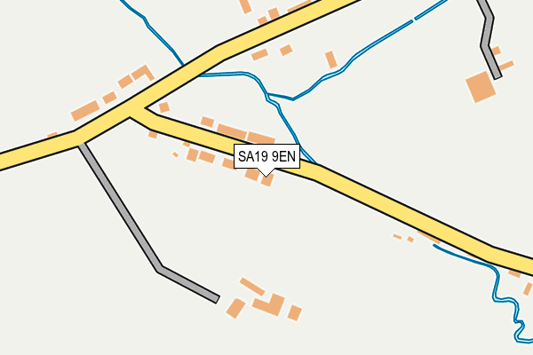 SA19 9EN map - OS OpenMap – Local (Ordnance Survey) SA19 9EN map - OS OpenMap – Local (Ordnance Survey)