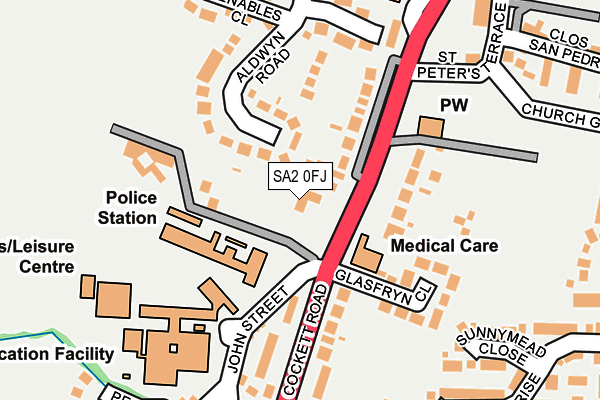 SA2 0FJ map - OS OpenMap – Local (Ordnance Survey) SA2 0FJ map - OS OpenMap – Local (Ordnance Survey)