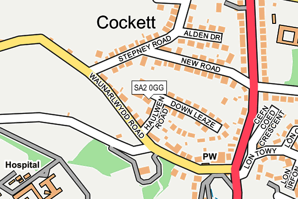 SA2 0GG map - OS OpenMap – Local (Ordnance Survey) SA2 0GG map - OS OpenMap – Local (Ordnance Survey)