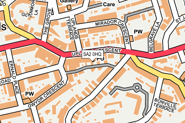SA2 0HQ map - OS OpenMap – Local (Ordnance Survey) SA2 0HQ map - OS OpenMap – Local (Ordnance Survey)