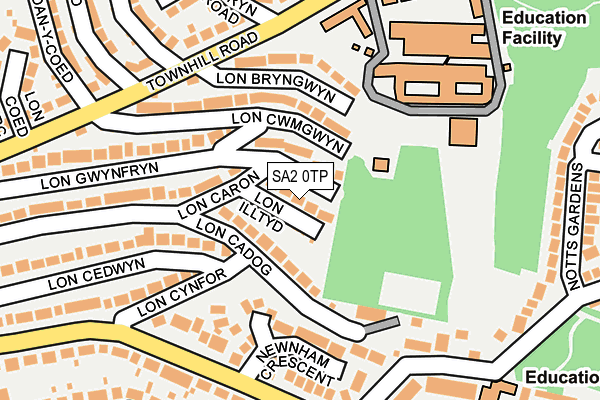 SA2 0TP map - OS OpenMap – Local (Ordnance Survey) SA2 0TP map - OS OpenMap – Local (Ordnance Survey)
