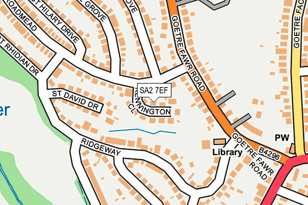 SA2 7EF map - OS OpenMap – Local (Ordnance Survey) SA2 7EF map - OS OpenMap – Local (Ordnance Survey)