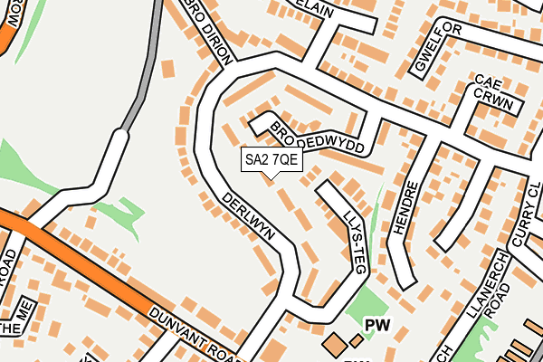 SA2 7QE map - OS OpenMap – Local (Ordnance Survey) SA2 7QE map - OS OpenMap – Local (Ordnance Survey)