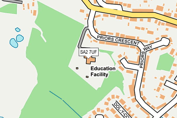 SA2 7UF map - OS OpenMap – Local (Ordnance Survey) SA2 7UF map - OS OpenMap – Local (Ordnance Survey)