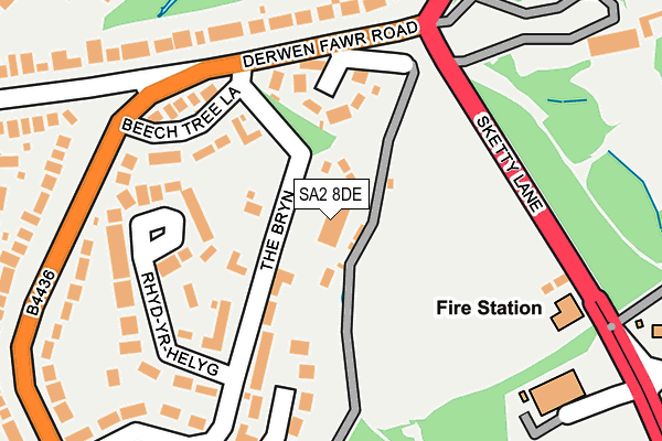 SA2 8DE map - OS OpenMap – Local (Ordnance Survey) SA2 8DE map - OS OpenMap – Local (Ordnance Survey)