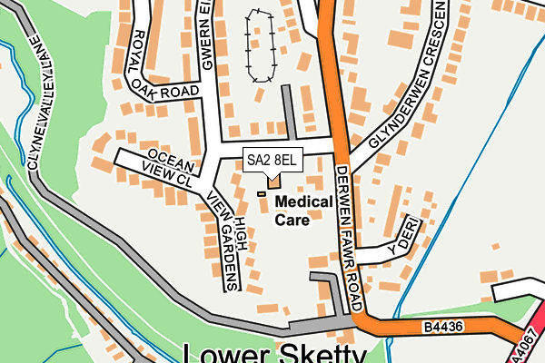 SA2 8EL map - OS OpenMap – Local (Ordnance Survey) SA2 8EL map - OS OpenMap – Local (Ordnance Survey)