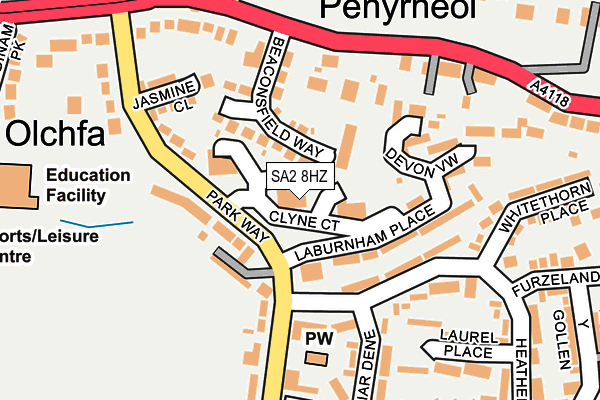 SA2 8HZ map - OS OpenMap – Local (Ordnance Survey) SA2 8HZ map - OS OpenMap – Local (Ordnance Survey)