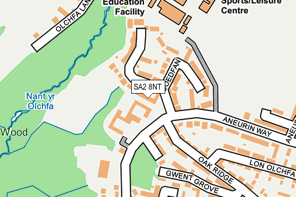 SA2 8NT map - OS OpenMap – Local (Ordnance Survey) SA2 8NT map - OS OpenMap – Local (Ordnance Survey)