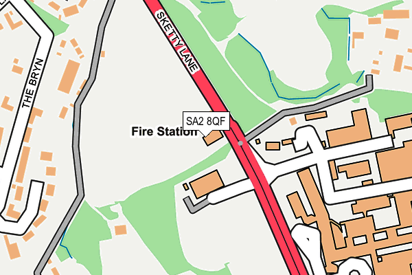 SA2 8QF map - OS OpenMap – Local (Ordnance Survey) SA2 8QF map - OS OpenMap – Local (Ordnance Survey)