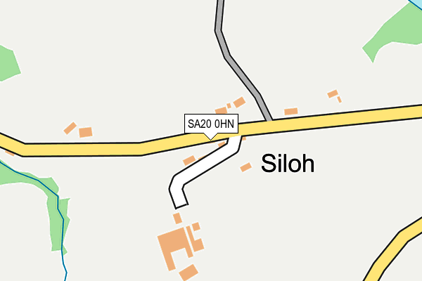 SA20 0HN map - OS OpenMap – Local (Ordnance Survey) SA20 0HN map - OS OpenMap – Local (Ordnance Survey)