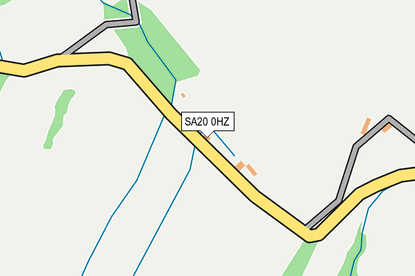 SA20 0HZ map - OS OpenMap – Local (Ordnance Survey)