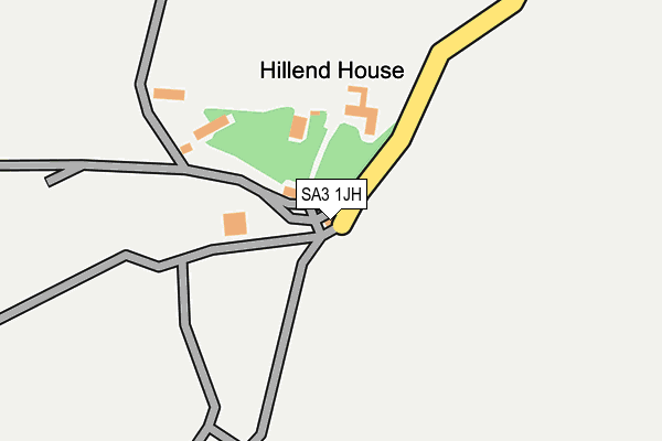 SA3 1JH map - OS OpenMap – Local (Ordnance Survey) SA3 1JH map - OS OpenMap – Local (Ordnance Survey)