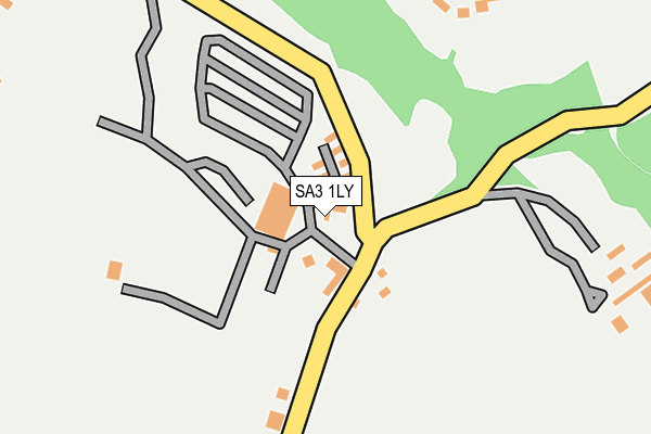SA3 1LY map - OS OpenMap – Local (Ordnance Survey) SA3 1LY map - OS OpenMap – Local (Ordnance Survey)