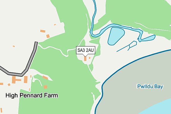 SA3 2AU map - OS OpenMap – Local (Ordnance Survey) SA3 2AU map - OS OpenMap – Local (Ordnance Survey)