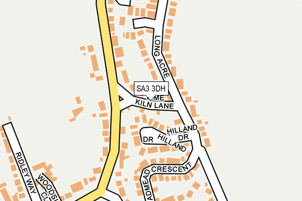 SA3 3DH map - OS OpenMap – Local (Ordnance Survey) SA3 3DH map - OS OpenMap – Local (Ordnance Survey)