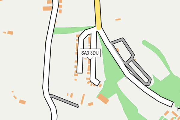 SA3 3DU map - OS OpenMap – Local (Ordnance Survey) SA3 3DU map - OS OpenMap – Local (Ordnance Survey)