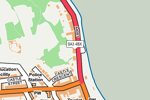 SA3 4BX map - OS OpenMap – Local (Ordnance Survey) SA3 4BX map - OS OpenMap – Local (Ordnance Survey)