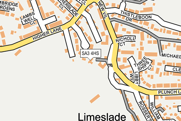 SA3 4HS map - OS OpenMap – Local (Ordnance Survey) SA3 4HS map - OS OpenMap – Local (Ordnance Survey)