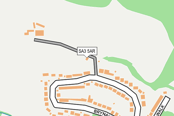 SA3 5AR map - OS OpenMap – Local (Ordnance Survey) SA3 5AR map - OS OpenMap – Local (Ordnance Survey)