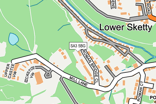 SA3 5BG map - OS OpenMap – Local (Ordnance Survey) SA3 5BG map - OS OpenMap – Local (Ordnance Survey)