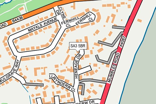 SA3 5BR map - OS OpenMap – Local (Ordnance Survey) SA3 5BR map - OS OpenMap – Local (Ordnance Survey)